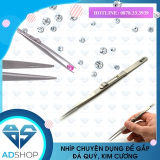 Nhíp chuyên dụng để gắp đá quý, kim cương. chất liệu inox và titanium. chính hãng fable