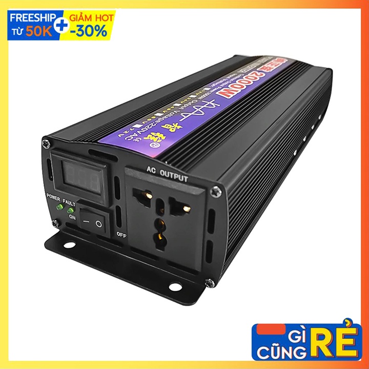 Máy Kích Điện Inverter 2000W Sin Chuẩn