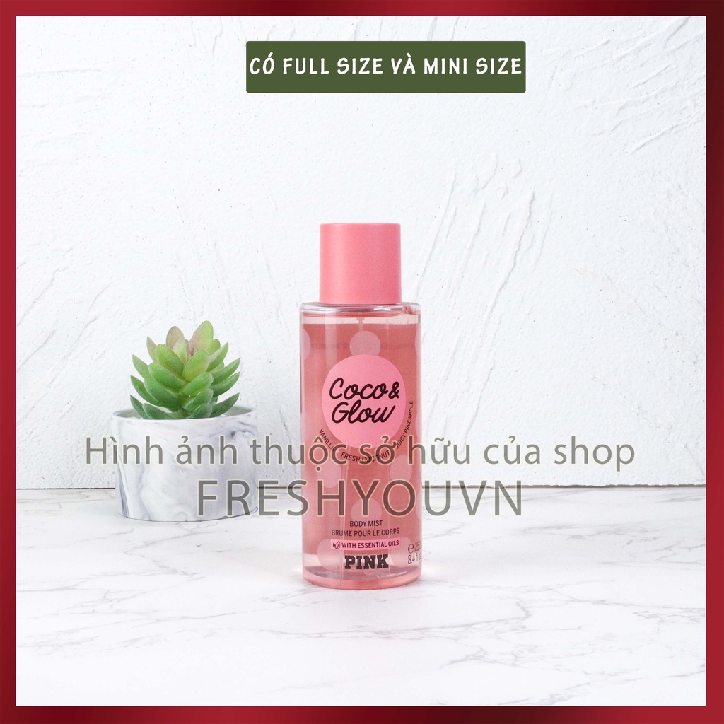 Coco & Glow - Xịt thơm toàn thân body mist Victoria's Secret khác - Ngọt
