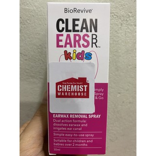 (Tem Chemist) Xịt ráy tai Clean Ears Kids 30ml Úc