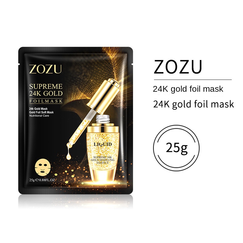 Mặt Nạ Tinh Chất Lá Vàng 24K ZOZU Hydrat Hóa Da
