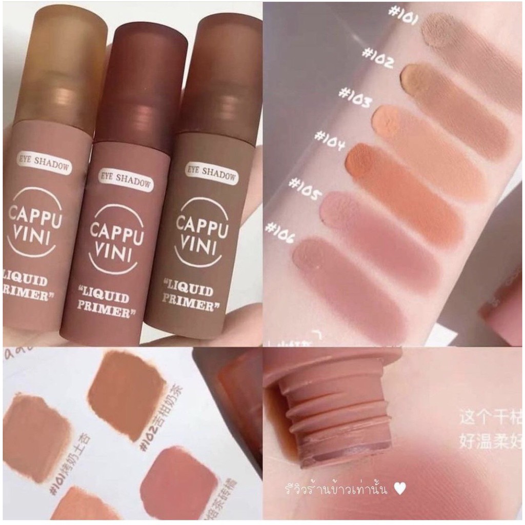 Phấn mắt má dạng lỏng CAPPUVINI Velvet Mist Liquid Eyeshadow