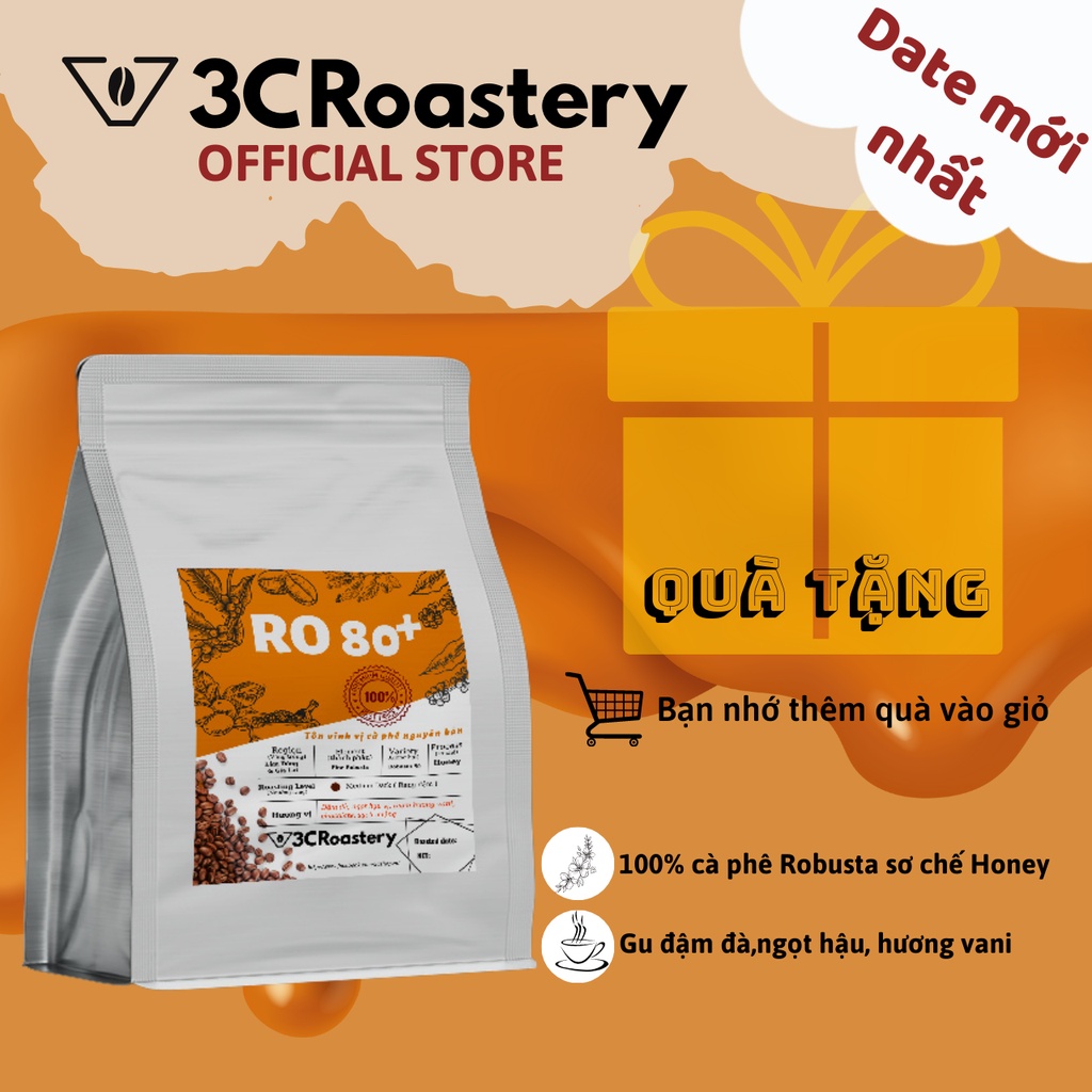 Cà Phê Phin THƠM NỒNG RO80+ CÓ CHỌN LỌC HẠT CHÍN 100% Robusta Lâm Đồng - Rang xay nguyên chất