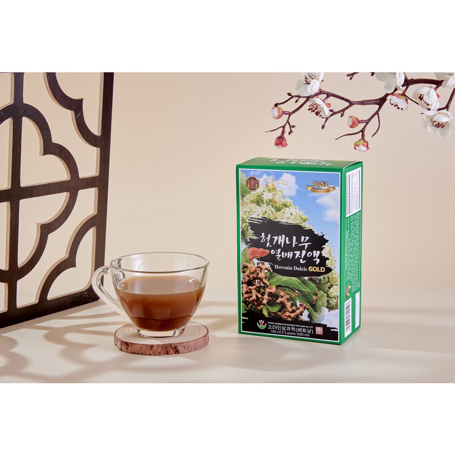 Nước uống Hovenia Dulcis Gold Bổ Gan, Mát Gan