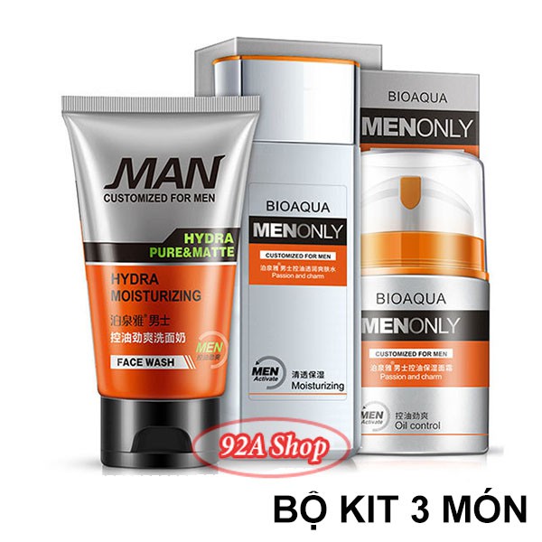 BỘ 3 MÓN DƯỠNG TRẮNG DA GIẢM DẦU VÀ MẶT NẠ CHO NAM | BigBuy360 - bigbuy360.vn