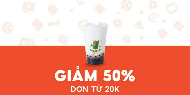 [Scan & Pay] Bobapop- Giảm 20K món Sữa tươi trân châu