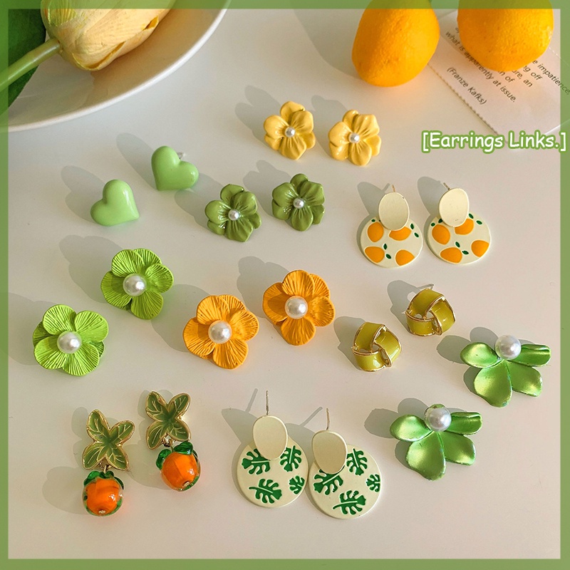 Bông Tai Thiết Kế Dễ Thương Phong Cách Hàn Quốc Thời Trang Mùa Hè Dành Cho Nữ