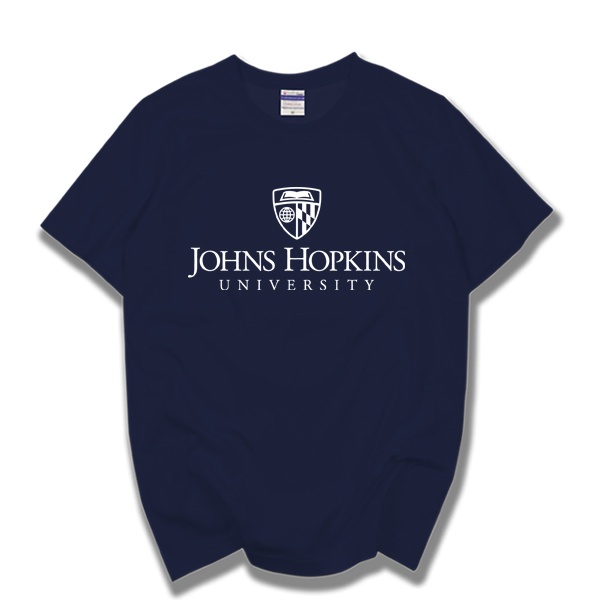 Cửa Hàng Bán Sỉ Miễn Phí Vận Chuyển Áo Thun Nam Ngắn Tay In Hình Johns Hopkins Cá Tính