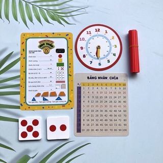 Bộ thực hành LỚP 2 (Học Toán / Bộ hình khối)mới nhất