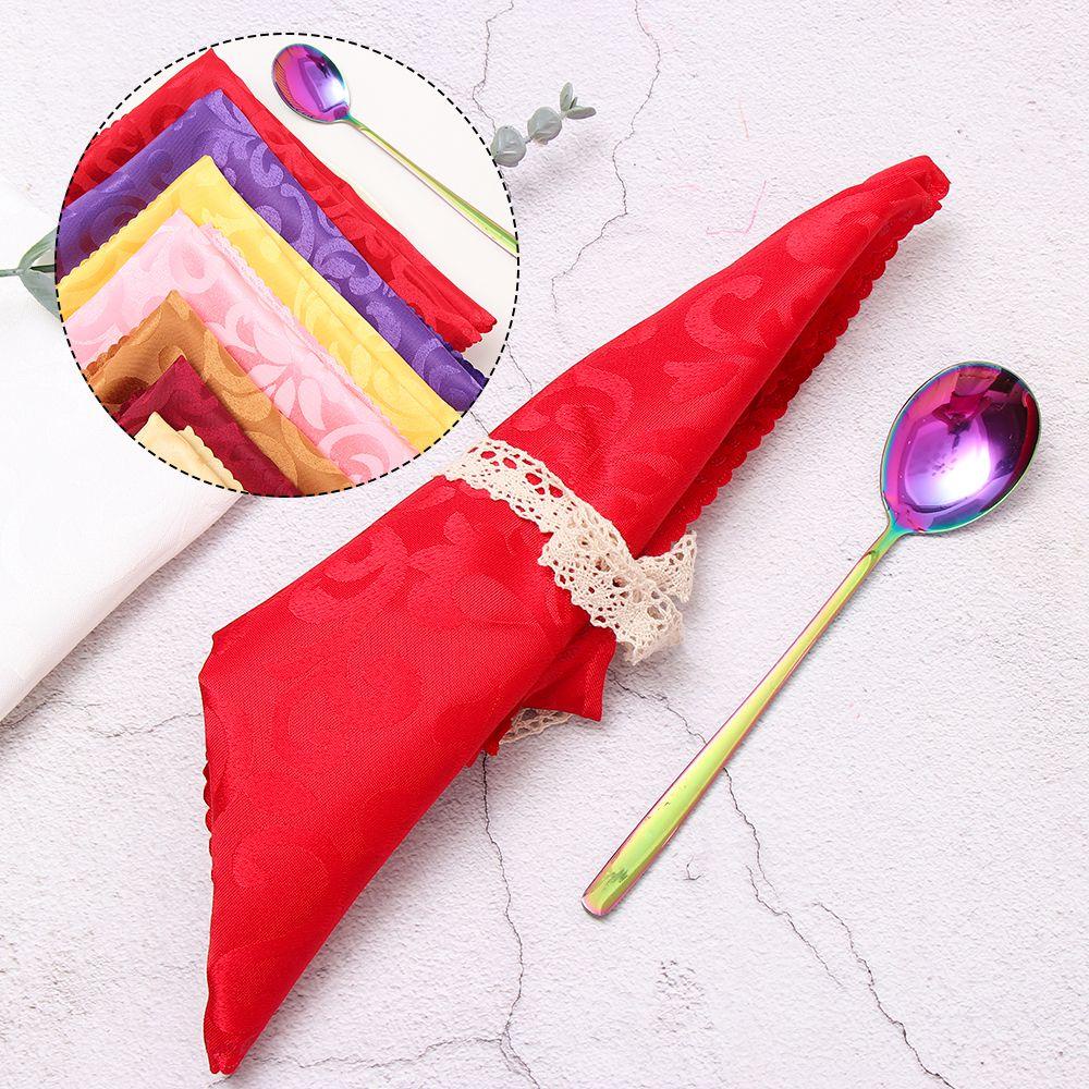 LEISURE Khăn Ăn Polyester 48cm Bỏ Túi Đa Ứng Dụng