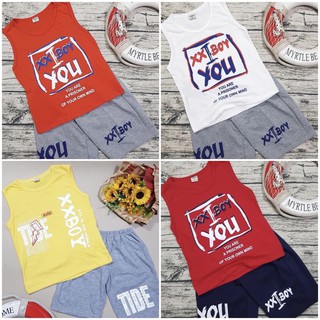 Bộ thun 3 lỗ cotton mùa hè trai size đại
