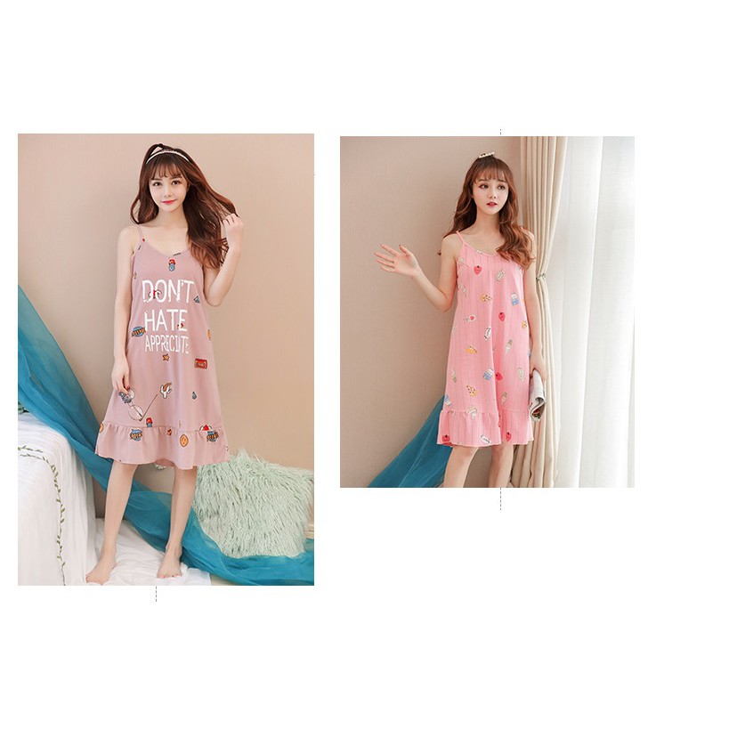 Thanh lý - Váy hai dây cotton nữ