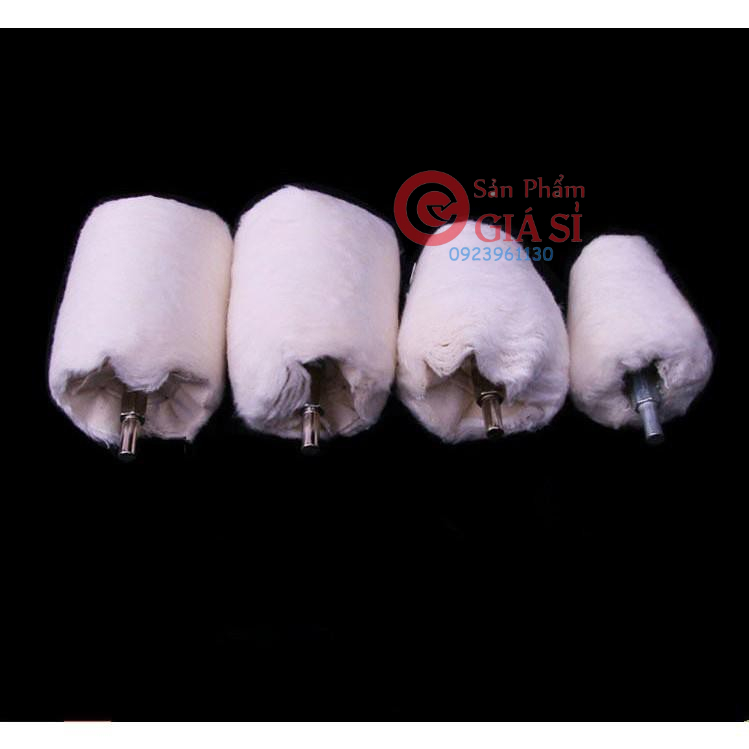 Vải bông đánh bóng hình trụ 65mm ❤️freeship❤️