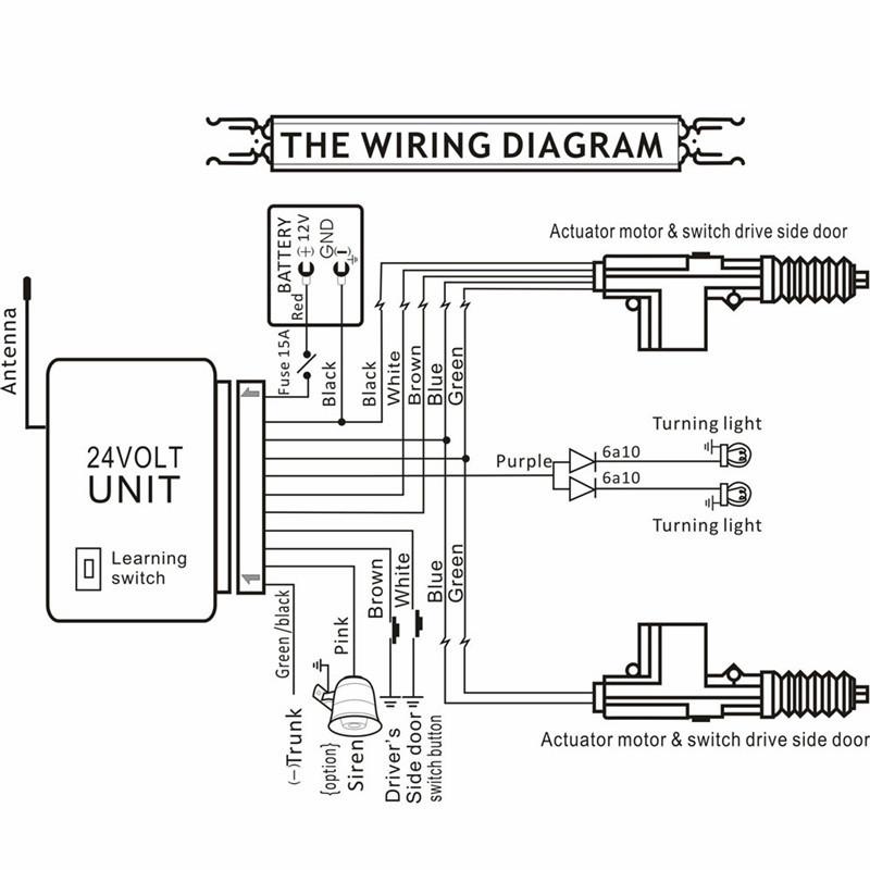 Hệ Thống Khóa Cửa Tự Động 24V Điều Khiển Từ Xa Cho Xe Tải M615-8101