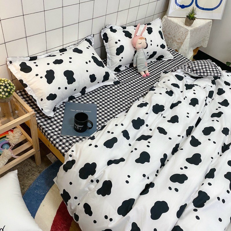 bộ cotton poly bò sữa