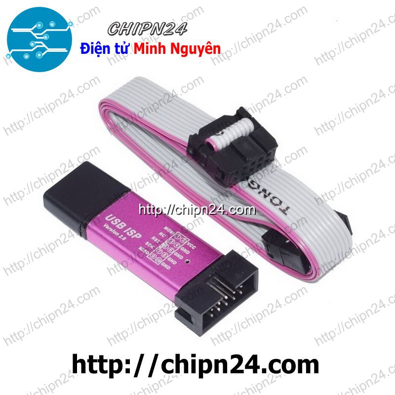 Mạch nạp AVR USB asp vỏ nhôm