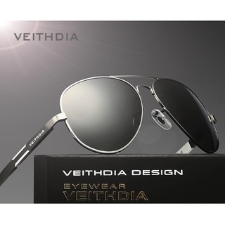 Kính mát phân cực gọng hợp kim Magie VEITHDIA K39 (Đen)
