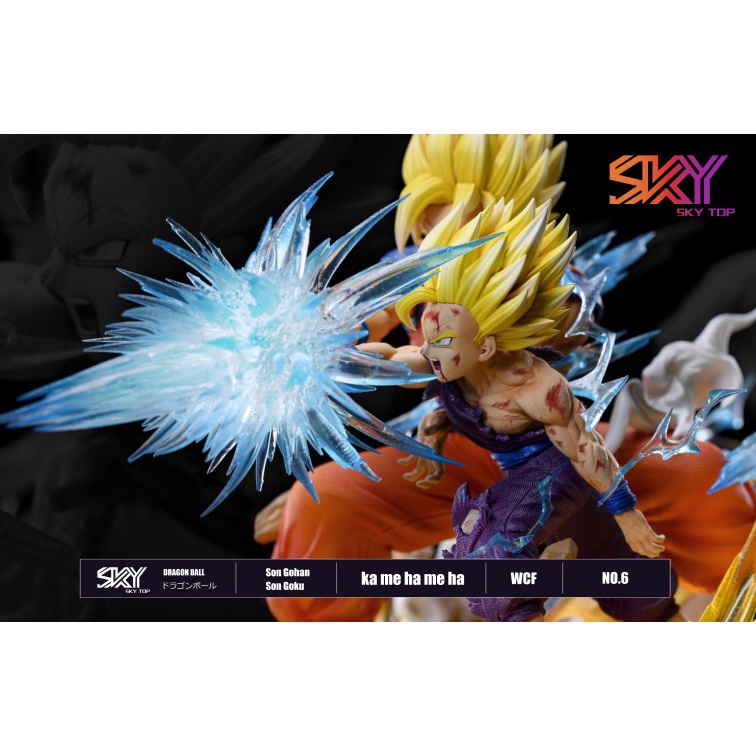 Mô hình Dragonball Resin chính hãng - Goku Gohan Sky Top Studio
