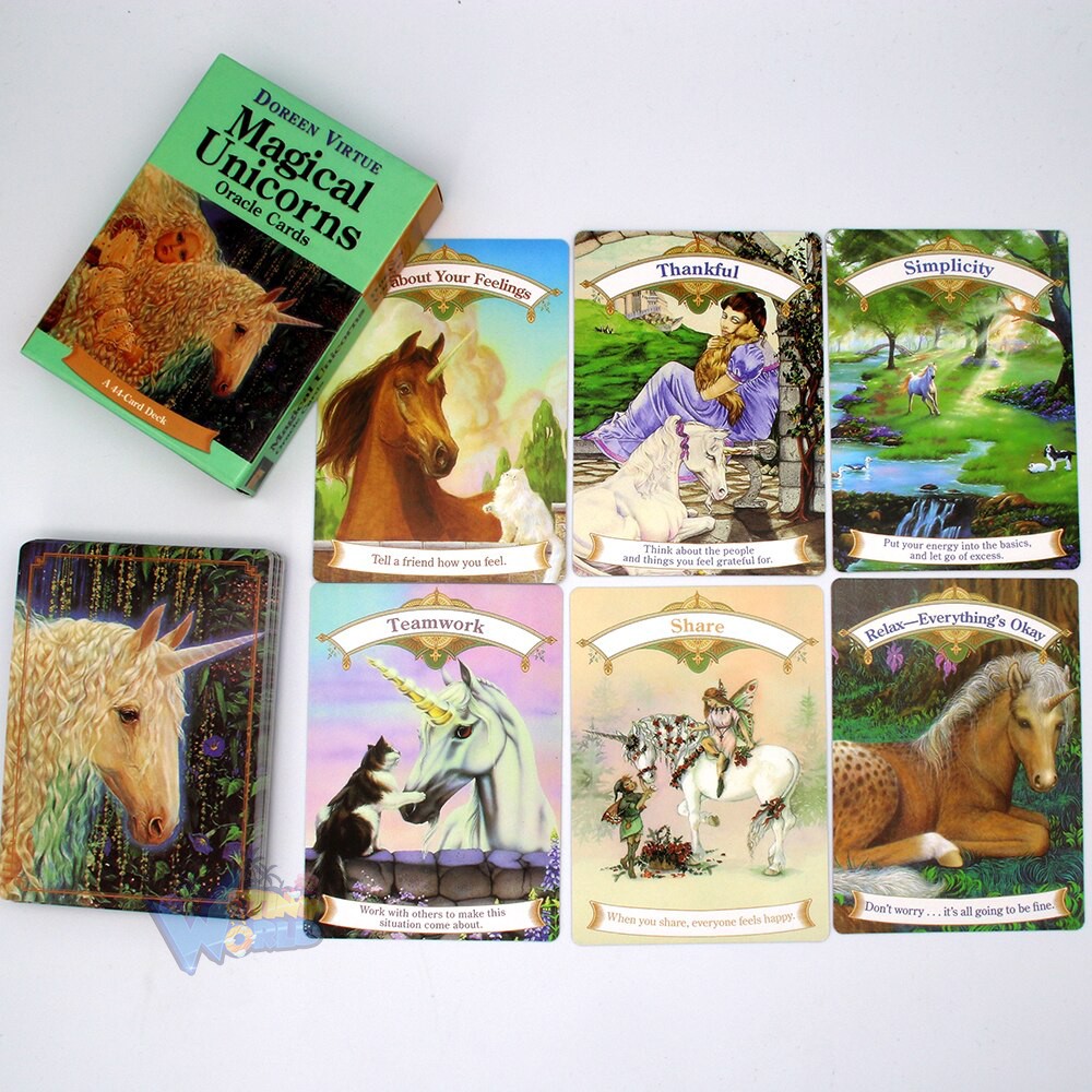 Bộ Tarot Magical Unicorn O9 Oracle Cards Bài Bói New