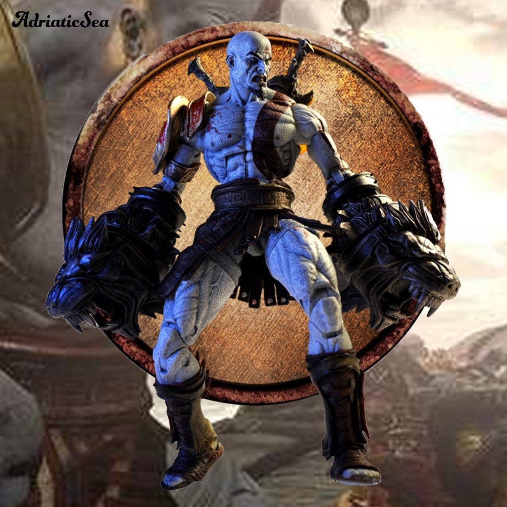 Mô Hình Nhân Vật God of War III Hoạt Hình Kratos Trang Trí Nhà Cửa