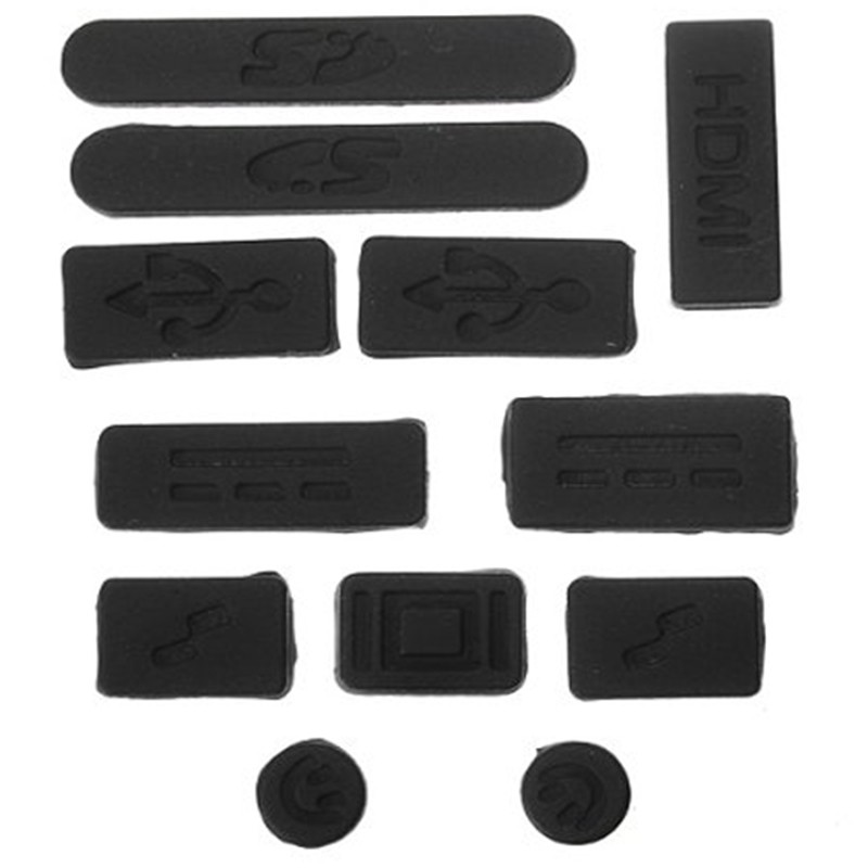 Nắp đậy lỗ cắm bằng Silicone 12 trong 1 USB cho Macbook Pro 13 "15" air 11 "