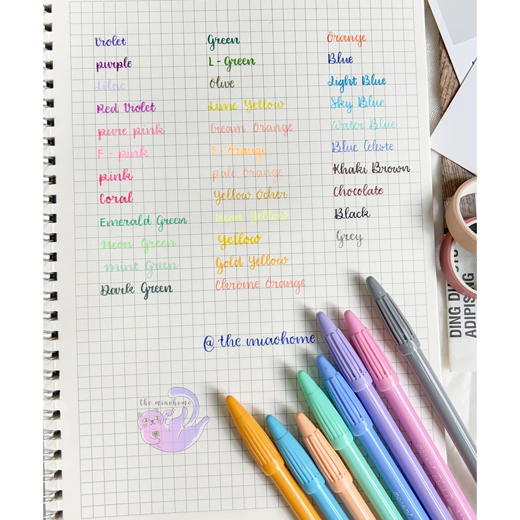 Bút Màu Monami Plus Pen 3000 - Ngòi Bút 0.3mm