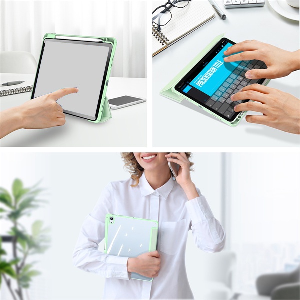 Bao da DUX DUCIS cho iPad Air 5 / iPad Air 4  - Mặt lưng trong, Có Khay Đựng Bút