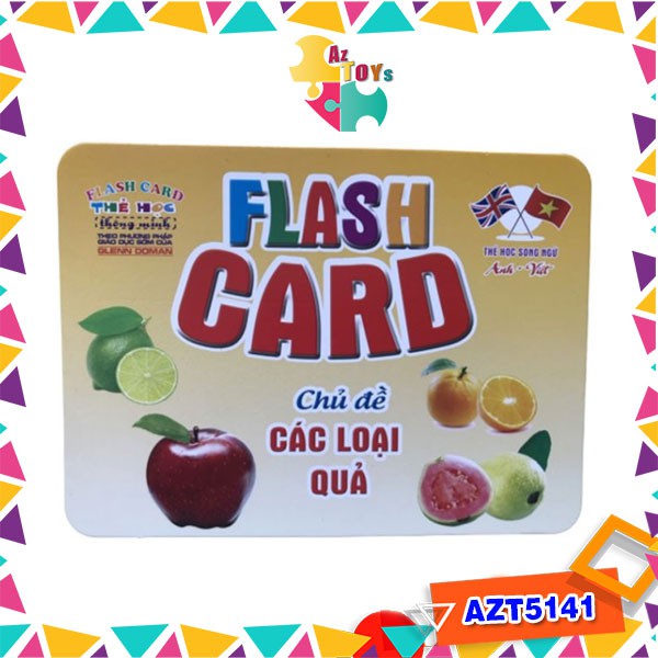 Combo Thẻ Học Flashcard Thông Minh Song Ngữ Glenn Doman Size To - AZT5141