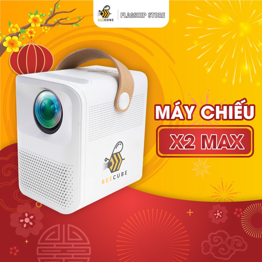 Máy Chiếu Mini Beecube X2 Max Độ Phân Giải Full HD - Bảo Hành Chính Hãng 12 Tháng -Hỗ Trợ 4K