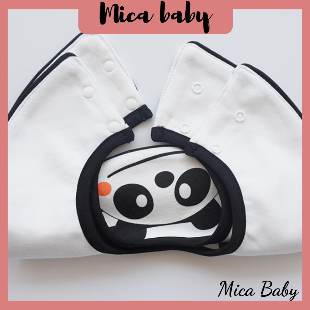 Yếm cổ tròn ăn dặm hình thú đáng yêu cho bé Mica baby