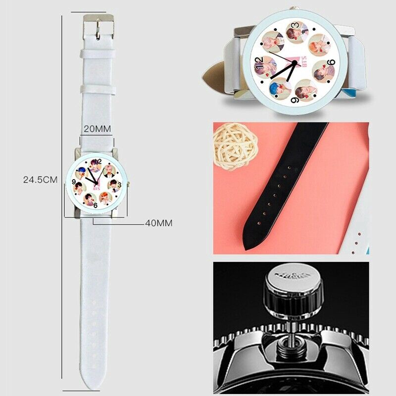 Đồng hồ BTS đeo tay nam nữ thiết kế độc đáo phong cách Hàn Quốc phù hợp đi học đi chơi