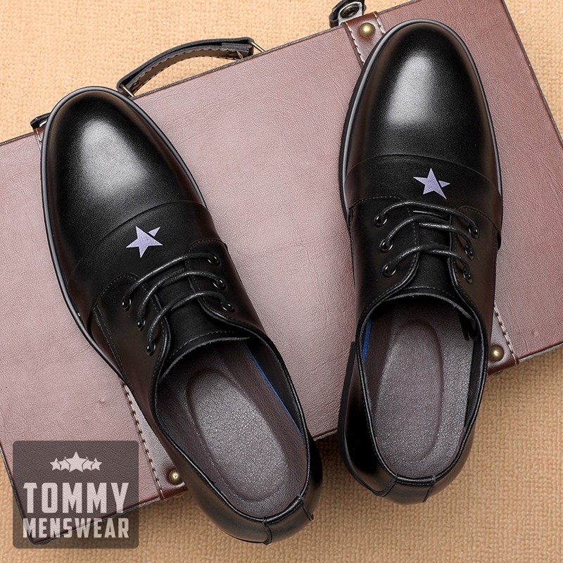 Giày Nam Da Bò Đẹp - TẶNG TẤT - Giày Công Sở Nam Ngôi Sao Trẻ Trung Đẳng Cấp GNK134 | BigBuy360 - bigbuy360.vn