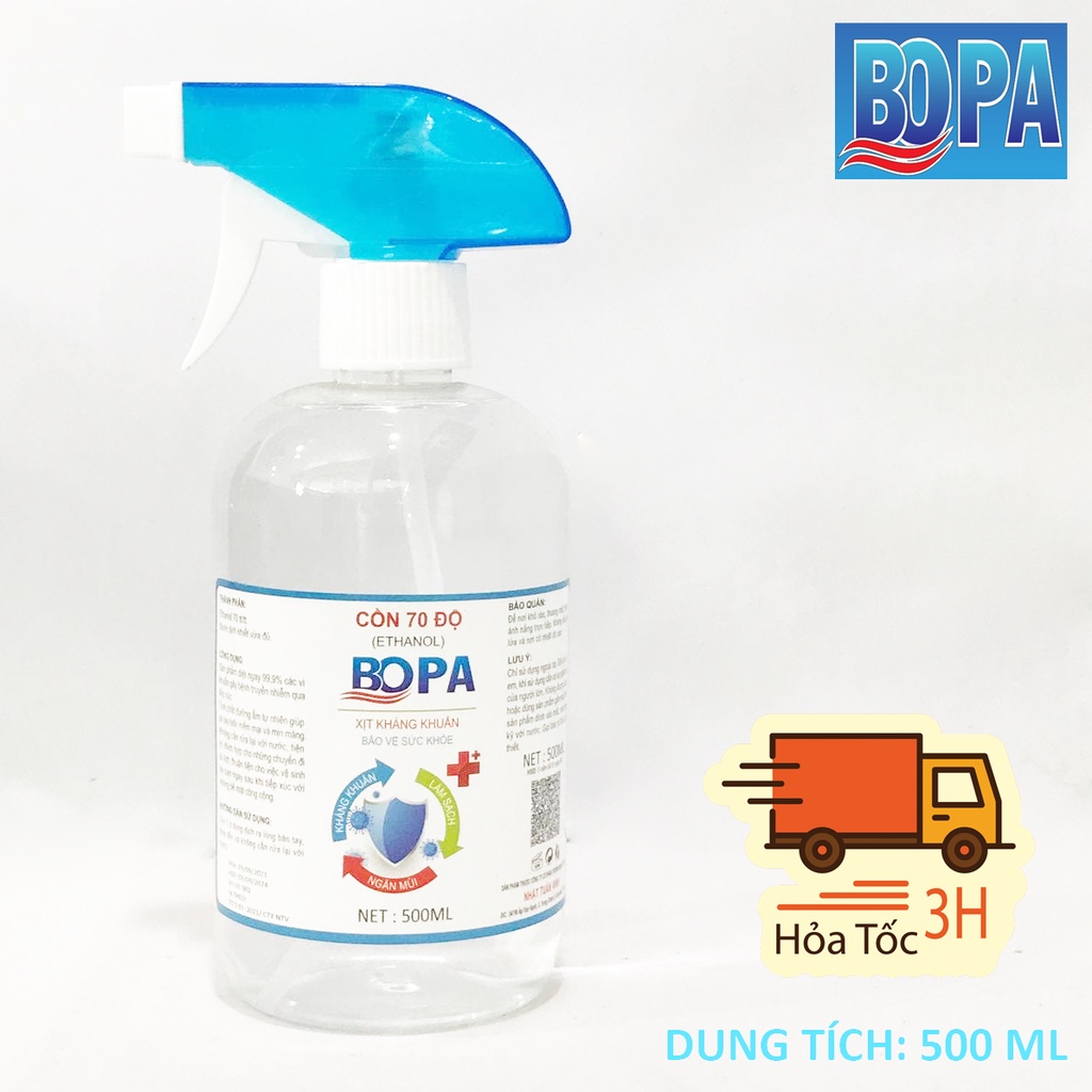 Cồn Y Tế 70 Độ 500ML Sát Khuẩn BOPA Chính Hãng | BigBuy360 - bigbuy360.vn