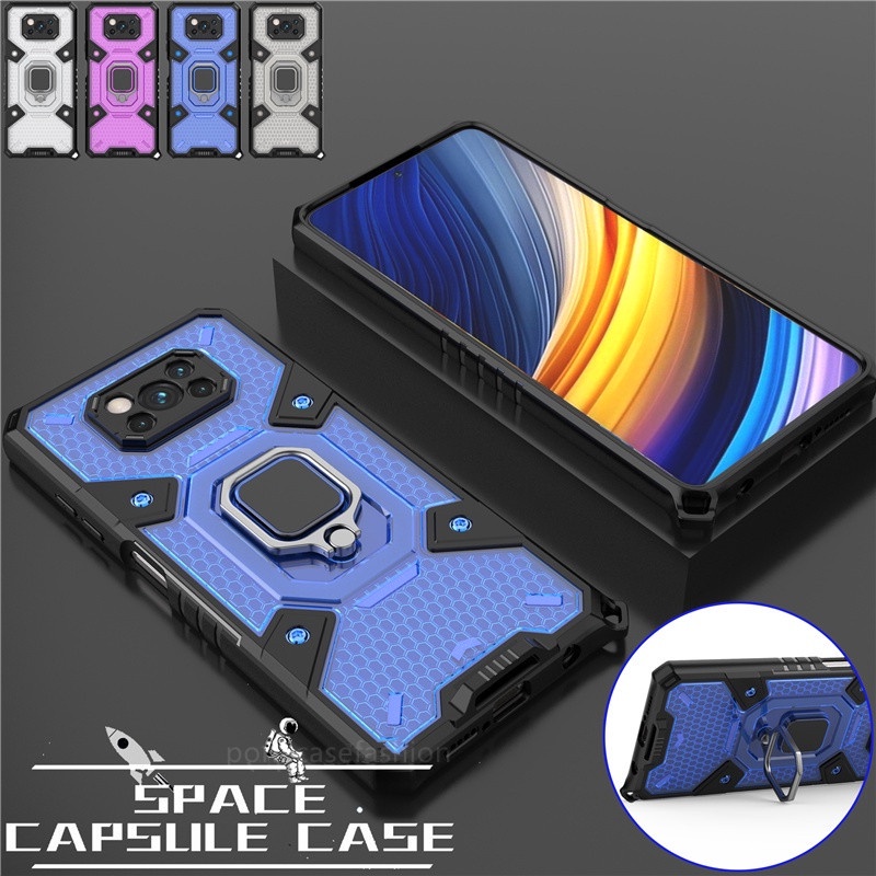 Ốp Điện Thoại Chống Sốc Có Nhẫn Đỡ Từ Tính Cho Xiaomi Poco X3 Pro Nfc GT Pocophone Pocox3 Pro X3Pro Poco X3 Pro