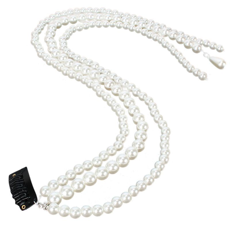 Chuỗi Hạt Ngọc Trai Giả Tua Rua Đính Tóc Tết Thời Trang