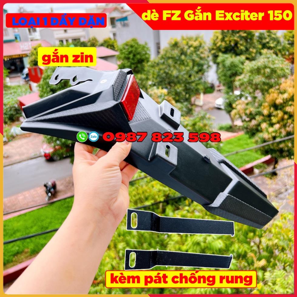 Dè Fz Gắn Exciter 150 Hàng Loại 1 Siêu Dầy (Tặng Kèm Pát Chống Gãy, Rung)