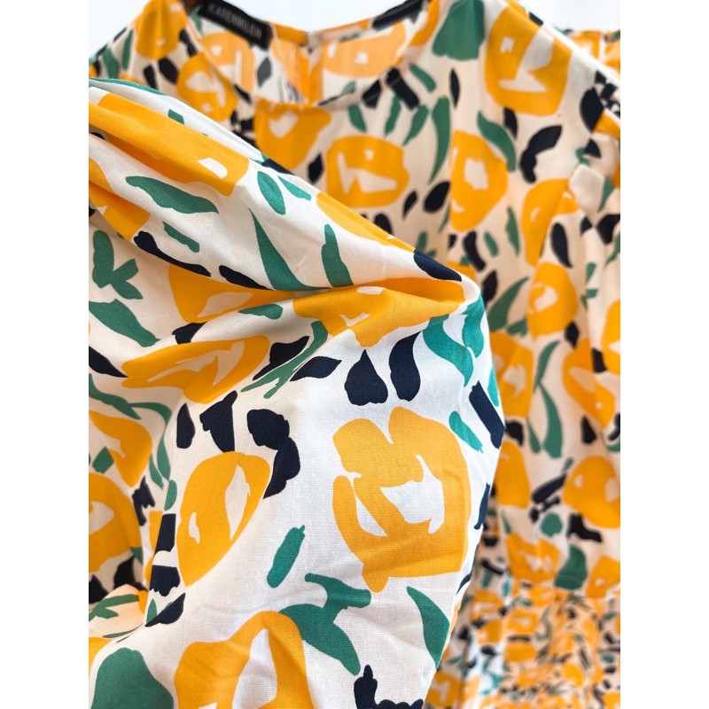 [Mã FATHANG5 giảm 10K đơn 50K] Đầm thô hoa vàng | BigBuy360 - bigbuy360.vn