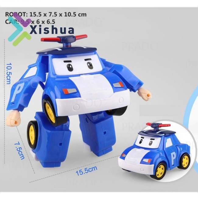 Bộ Đồ Chơi Xe Hơi Biến Hình Robot Trong Phim Hoạt Hình Hàn Quốc 6 Trong 1