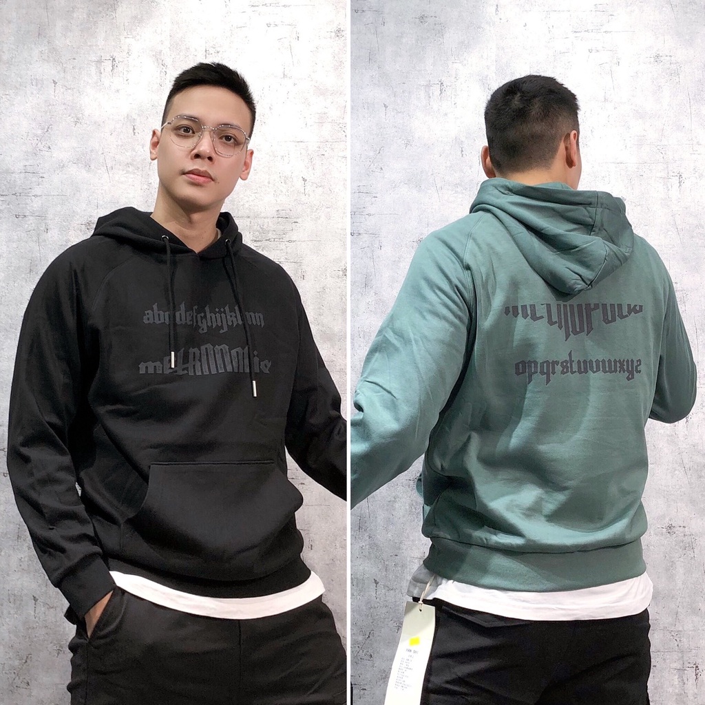 Áo hoodie nam form rộng hàn quốc bigsize cao cấp xuất khẩu ANSWHANS 108 - 6003