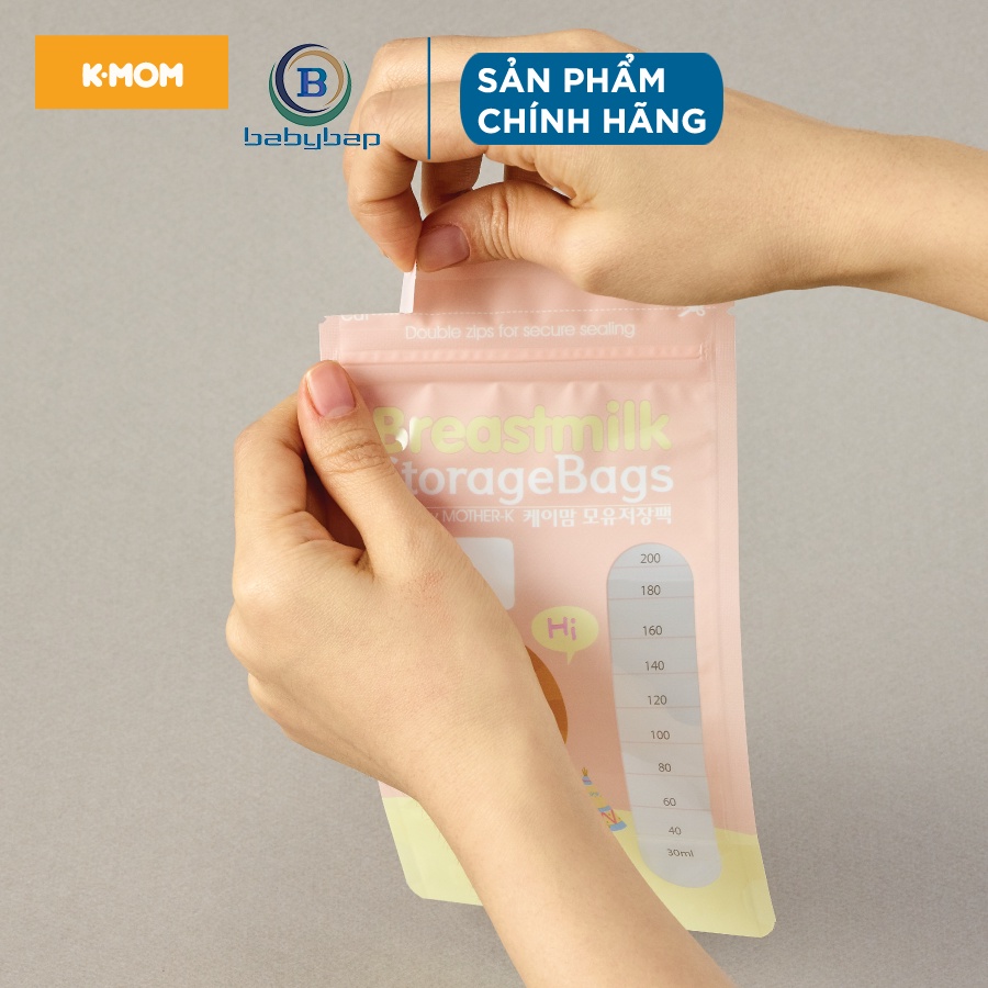 Túi Trữ Sữa K-Mom Hàn Quốc Chất Liệu Cao Cấp An Toàn (200ml)