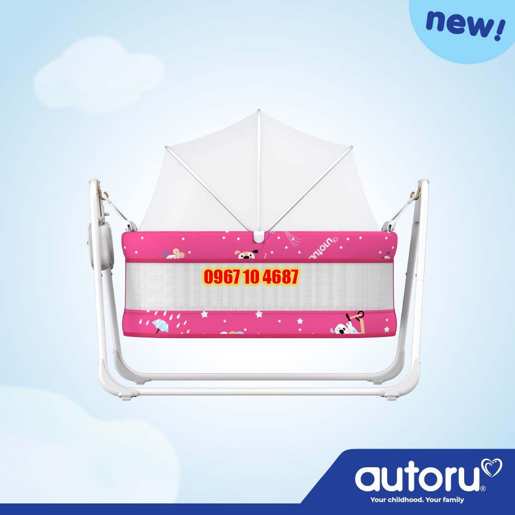 Nôi đưa điện tự động AUTORU  mẫu mới 2022 - Nôi Tự Động E1 - AUTORU - ACE1