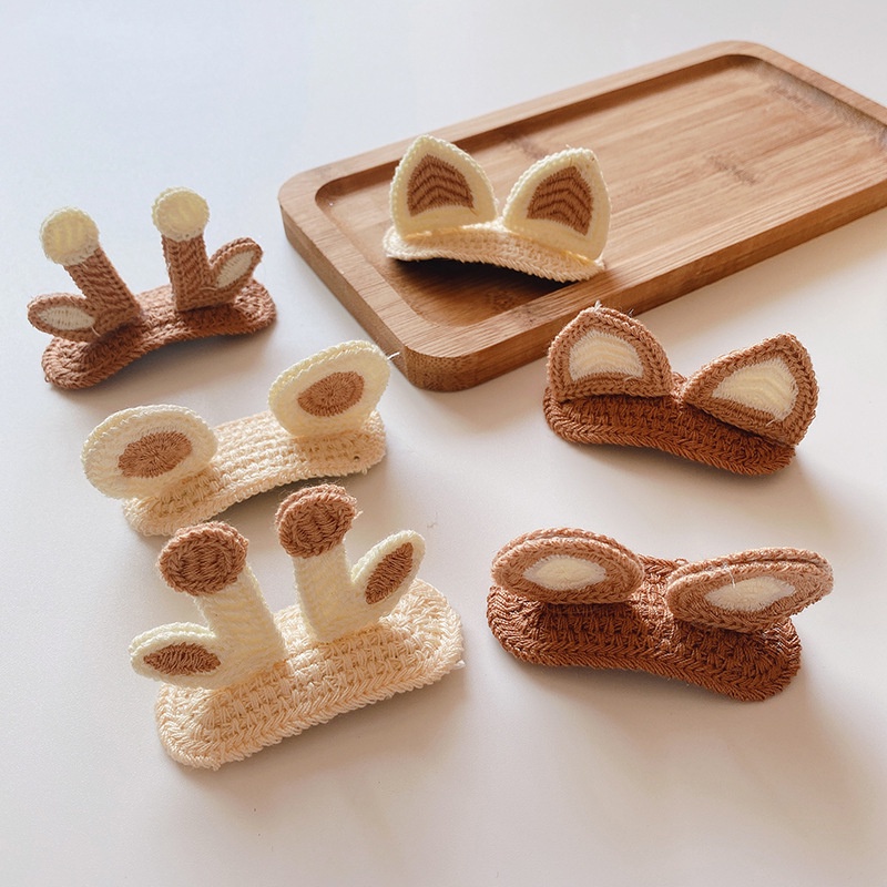 Set 2 Kẹp Tóc Tai Mèo Dễ Thương Cho Bé