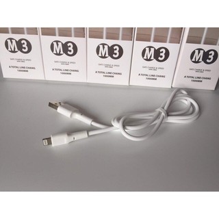 Cáp sạc Lightning SENDEM M3 - SẠC NHANH - Dùng cho iPhone, iPad - Màu Trắng 5.0