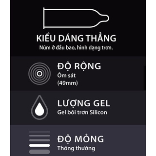 [Cam kết 100% chính hãng]Bao cao su Durex Invisible Extra Thin Extra Sensitive 10 bao và 3 bao