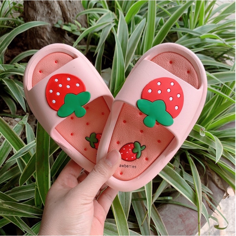 Dép lê siêu mềm,dễ thương cho bé hình hoa quả dép lê đôi cho mẹ và bé( kèm ảnh thật,form to) hàng quảng chấu cao cấp