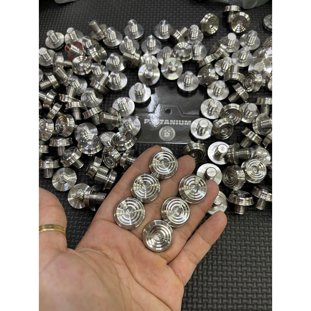 Ốc chân kiếng dù to V2 Inox 304 , ốc gương Mẫu Thái V2 đường kính 22 mm , cao 6mm