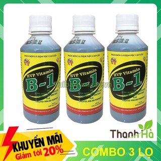 3 lọ phân bón lá cao cấp hvp vitamin b1 kích rễ - t90.2