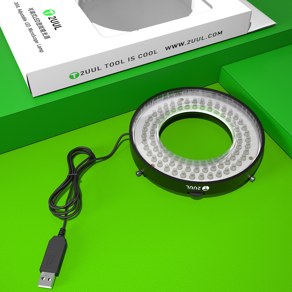 Đèn LED kính hiển vi  2UUL lắp cho len hoặc đầu kính 16-62mm