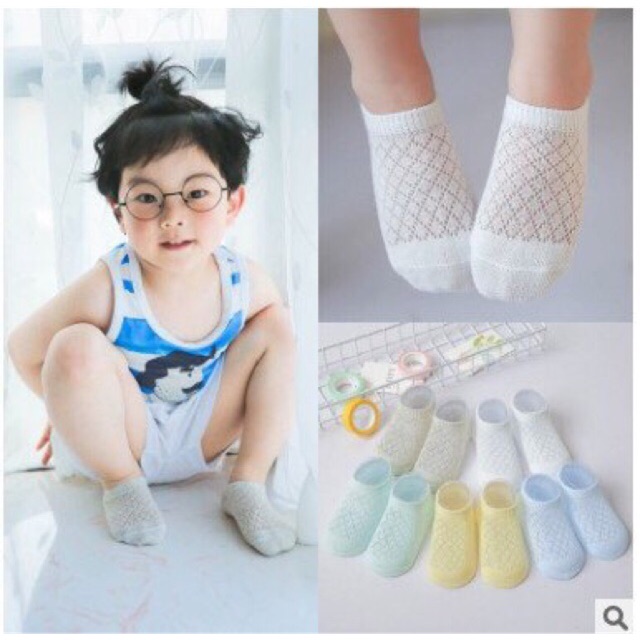 Set 5 đôi tất lưới bé trai/ gái