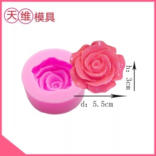 Khuôn rau câu 4D silicon Hồng xoáy mã H18KY1